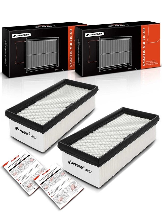 أ-بريميوم فلتر هواء محرك A-Premium ثنائي القطع متوافق مع طرازات فورد: إكسبلورر 2023 سعة 2.3 لتر، وإكسبلورر 2020-2023 سعة 3.3 لتر، وبوليس إنترسبتور يوتيليتي 2020-2023 سعة 3.3 لتر - Image 1